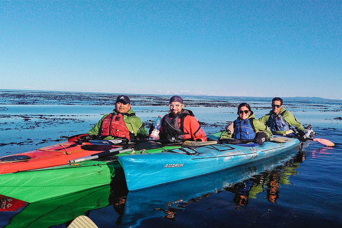 Kayak, Punta Arenas, Kayak en bahía Agua Fresca